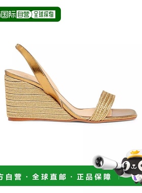 1h可退 【美国直邮】Casta&ntilde;er|80MM 金属坡跟凉鞋高跟单鞋