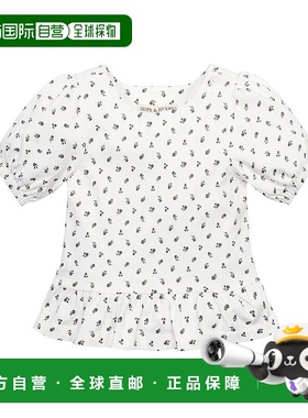 自营hope & henryHope&Henry泡泡袖Peplum针织上衣-绿色 美国奥莱