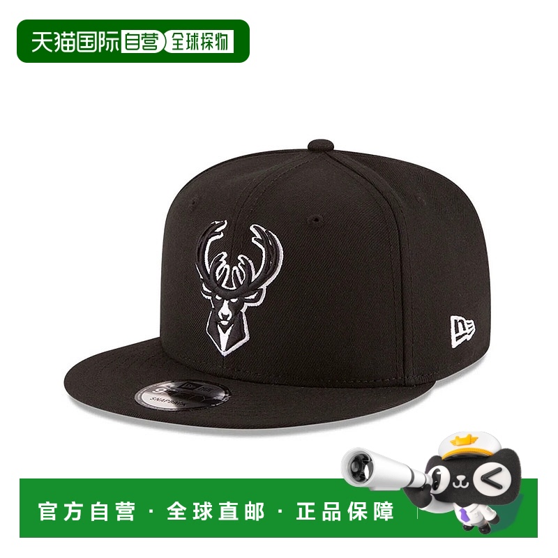 自营 new era新时代密尔沃基雄鹿队黑色经典9FIFTY 70353702可调-