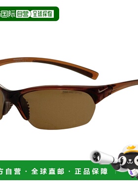 自营Nike Men's 63 mm Brown Sunglasses - translucent oak 美国
