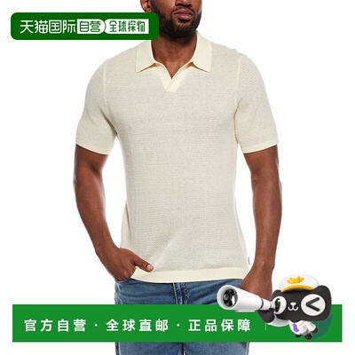 自营Onia Textured Johnny Collar Polo Shirt - yellow 美国奥莱