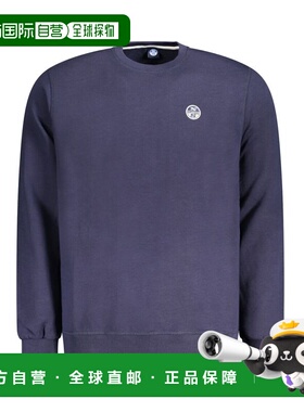 自营North Sails Navy Cotton Men Men's Sweatshirt - blue 美国