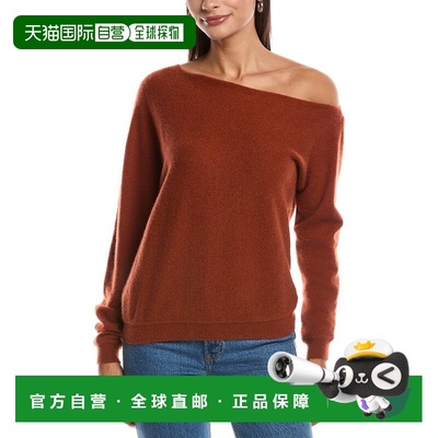 自营Minnie Rose Off-The-Shoulder Cashmere Sweater - grey 美