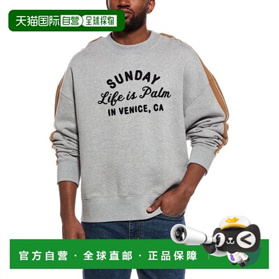 自营Palm Angels Crewneck Sweatshirt - Grey 卫衣美国直发奥莱