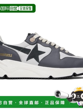 1h可退 香港直邮潮奢 GOLDEN GOOSE 男士 灰色 & 银色 Running So