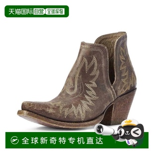 Western Dixon Snip Toe脚踝靴 美国奥莱 自营 深棕色 ariat女式