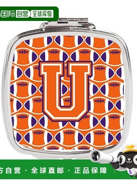 自营 Carolines Treasures CJ1072-USCM 字母 U 足球橙色正品