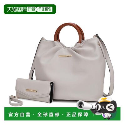 自营mia k collectionLeilani Vegan Leather Tote Bag with Wall