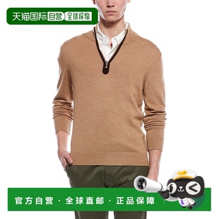 Merino Sweate Plaited Neck Mock Wool Zip Magli 自营Bruno