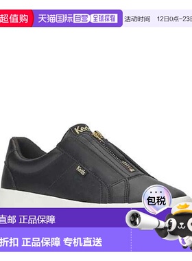 自营Keds Pursuit Zip Sneaker Womens  Black White Leather Com