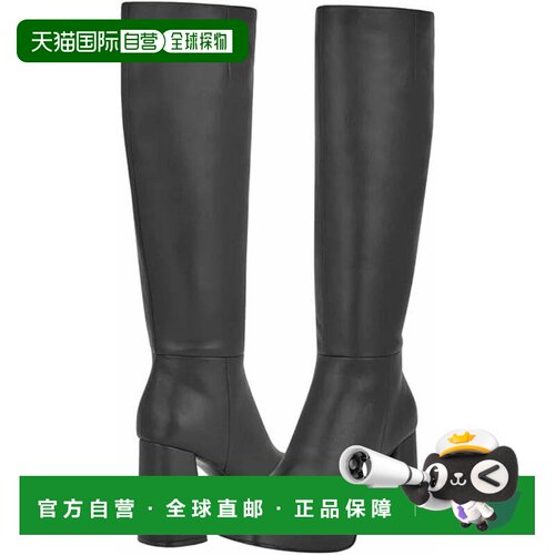 自营Nine West Vadda Boots 'sBlack Faux Leather Platform Bloc