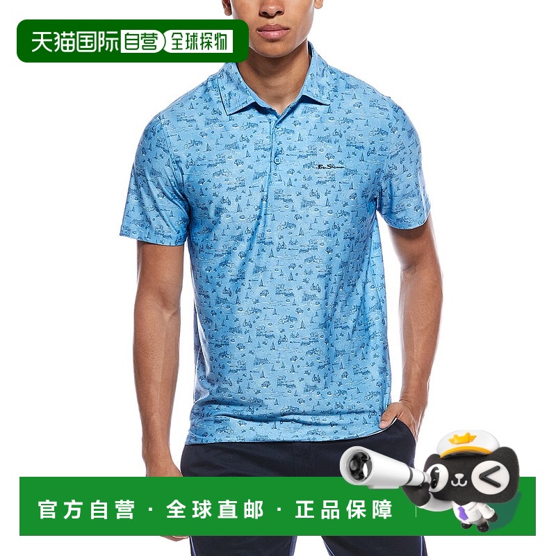 自营 Ben Sherman运动合身Polo衫-蓝色 美国奥莱直发