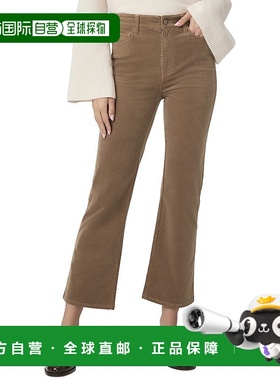 自营PAIGE Courtney Burnt Sugar Crop Flare Jean - brown 美国