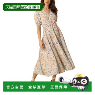 自营Hale Bob Faye Midi Dress - brown 美国奥莱直发