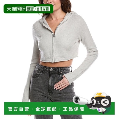 自营 redoneRE/DONE Mini Knit Hoodie - grey 美国奥莱直发卫衣