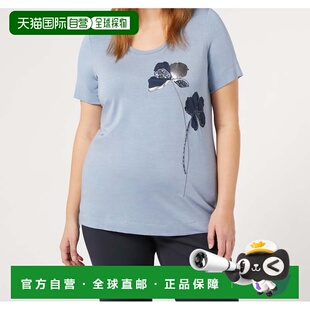 自营marina rinaldi槟榔-浅蓝色 美国奥莱直发女装
