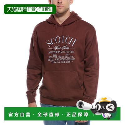 自营Scotch & Soda Fleece Graphic Hoodie - red 美国奥莱直发