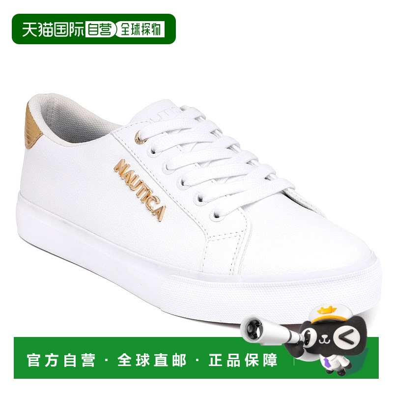 自营Nautica 系带运动鞋 - 漂白靛蓝板鞋 美国直发奥莱