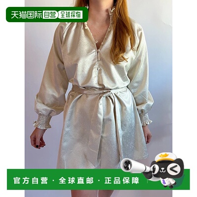 自营frnch米色Gally连衣裙 【美国奥莱】直发服饰