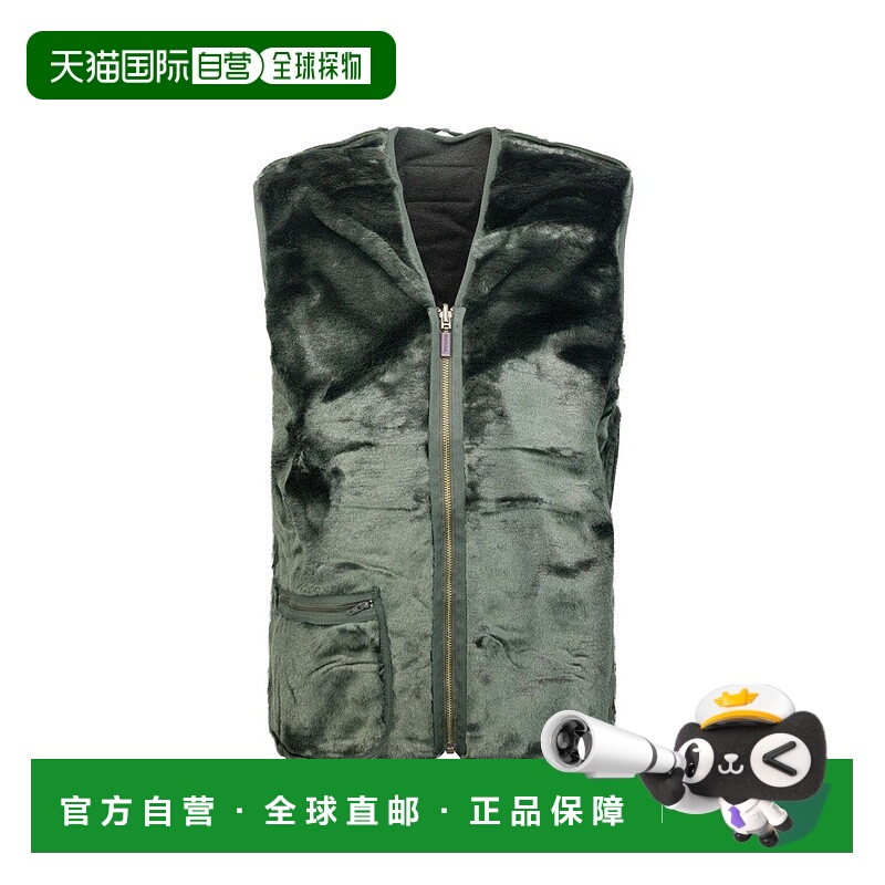 自营barbourGreen Warm Pile Sleeveless Waistcoat - green 美国