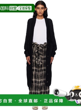 1h可退 香港直邮潮奢 OPEN YY 女士 黑色 Alpaca Argyle Pointell