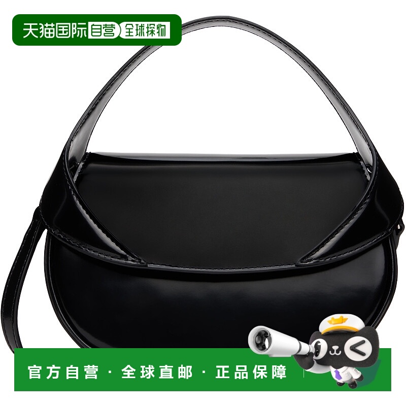 1h可退 香港直邮潮奢 BY FAR 女士 黑色 Hari Semi Patent Leathe