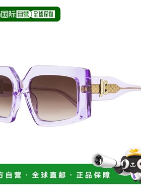 自营 Just Cavalli女式透明蝴蝶太阳镜SJC020K 06SC紫色54mm-06s