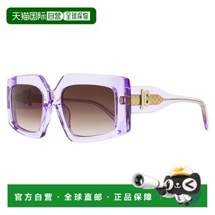 自营 Just Cavalli女式透明蝴蝶太阳镜SJC020K 06SC紫色54mm-06s