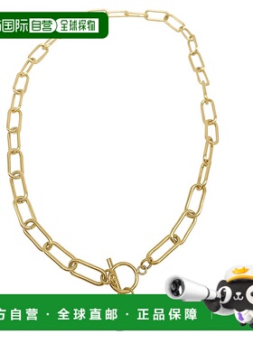 自营 adornia珍珠金回形针钮扣项链 - 白色 美国奥莱直发