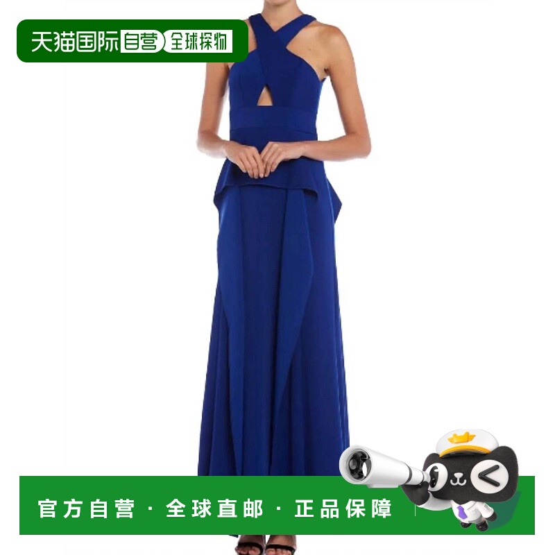 自营 issue new yorkCutout Overlay Gown In Royal Blue royal b