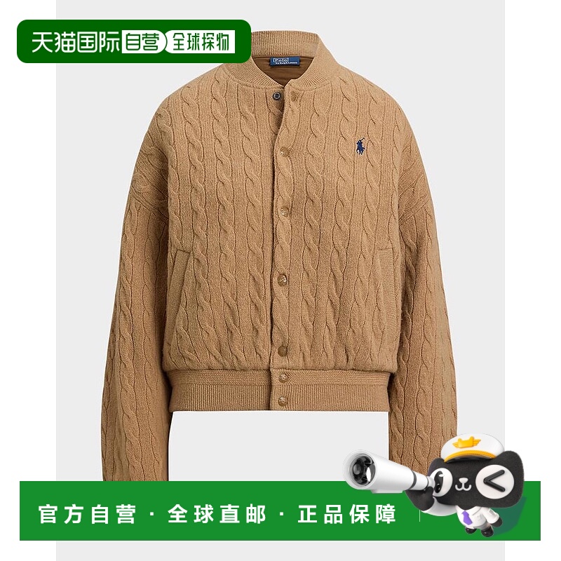 1h可退 【美国直邮】ralph lauren 女士 外套羊毛羊绒针织夹克