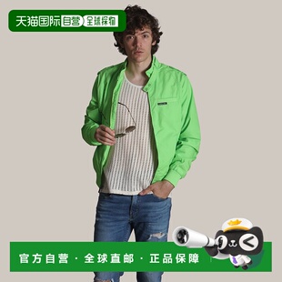 自营 members onlyMen's Classic Iconic Racer Jacket - lime gr