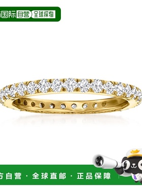 自营 Ross-Simons 14 克拉黄金钻石永恒戒指 白色 美国奥莱直发