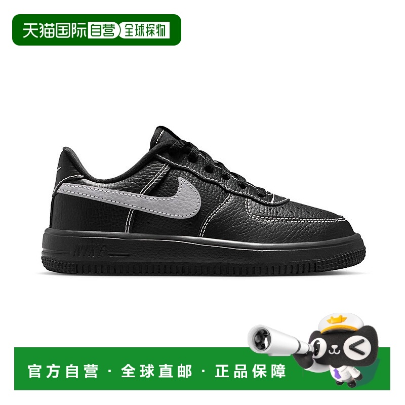 自营Pre School Nike Force 1 Low Lv8 3_Black/Wolf Grey-Black-