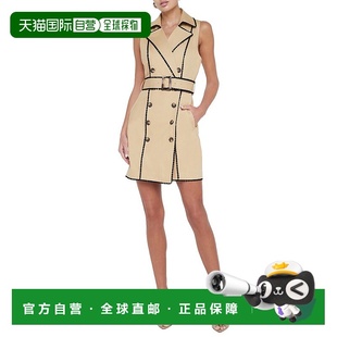 棕色 Hale风衣迷你连衣裙 美国奥莱直发 AGENCE 自营L