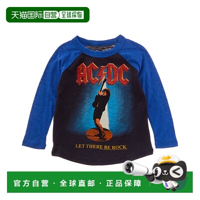 自营Chaser AC/DC Let There Be Rock Baseball T-Shirt - black