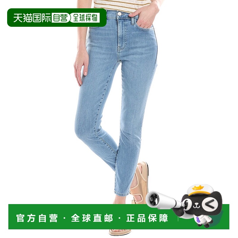 自营 FRAME Denim Le High Clearwater修身露脐牛仔裤-蓝色 美国