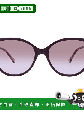 自营Carolina Herrera Violet Shaded Cat Eye Ladies Sunglasses