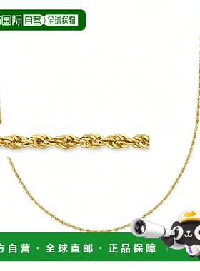 自营 Ross-Simons 1.5 毫米 14 节黄金扭绳链项链 - 16 英寸 美国