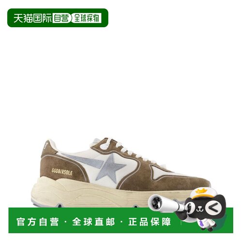 自营golden gooseLow-Top Sneakers with Brown Suede Panelling