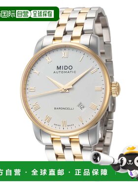 自营Mido男士Baroncelli Jubilee 38mm自动手表M86009261-银色和
