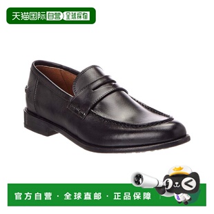 自营Frye Tyler皮革便士便鞋-黑色 美国奥莱直发
