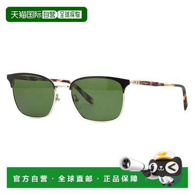 自营Salvatore Ferragamo Sunglasses Rectangle Full Rim, Black