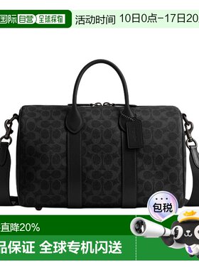 香港直邮COACH蔻驰专柜款男士涂层帆布单肩斜挎手提包斜挎包CCD92