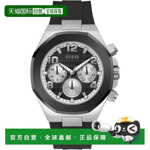 自营Guess Synthetic Sport Men's Watch - black 美国奥莱直发
