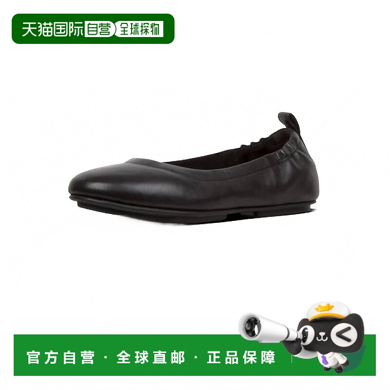 自营fitflopWomen's Allegro Soft Leather Ballet Flats In Blac