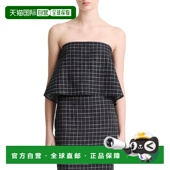 Linen black Blend Plaid 自营Vince Top Trellis Tie 美国奥莱