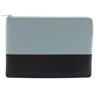 Clutch black 自营Celine Leather Pre Owned Pouch blue Bag