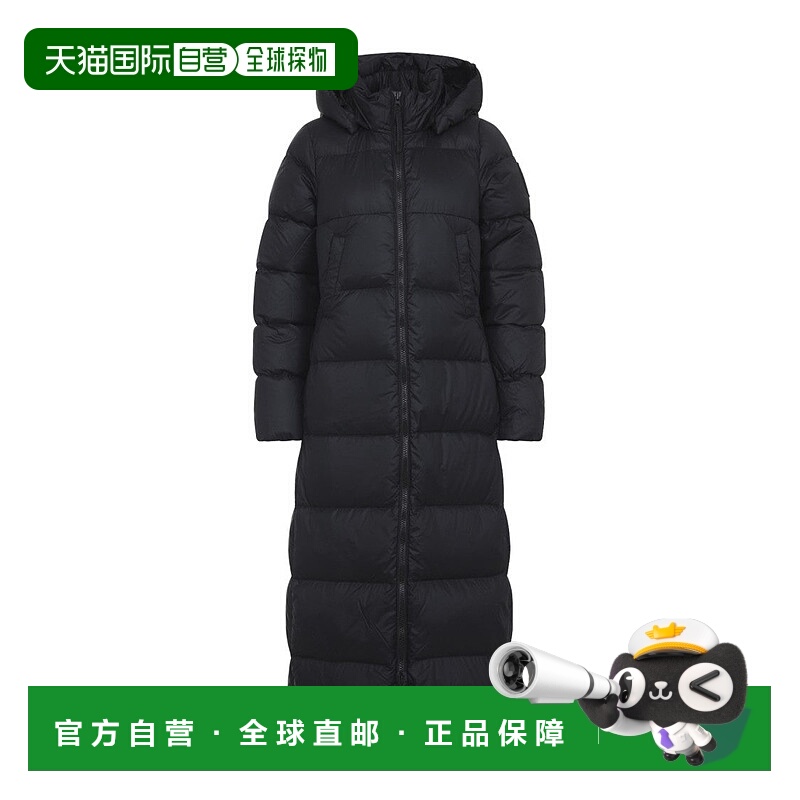 自营canada gooseDown Insulated Long Padded Jacket - black 美