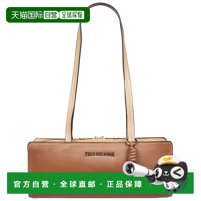 自营True Religion East/West Modern Satchel - cognac 美国奥莱